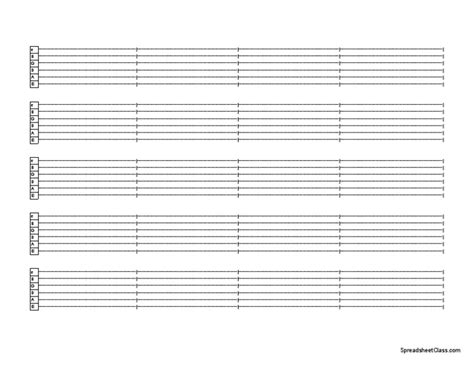 guitar tabs template landscape  medium size updated
