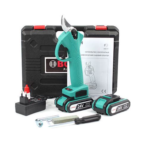 Секатор аккумуляторный BOSCH _Вместимость АКБ: 5Ач_Толщина реза: 30мм ...