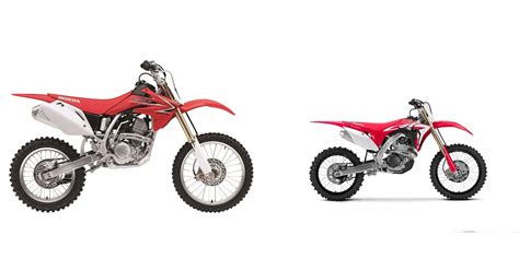 Motorrad Vergleich Honda Crf150r 2021 Vs Honda Crf250r 2021