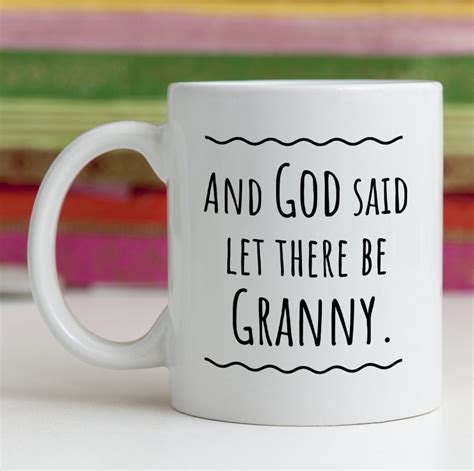 Funny Granny Grandma Grandmother T Idea Mug Let There Be Etsy