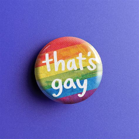 That S Gay Pride Button Pin Etsy