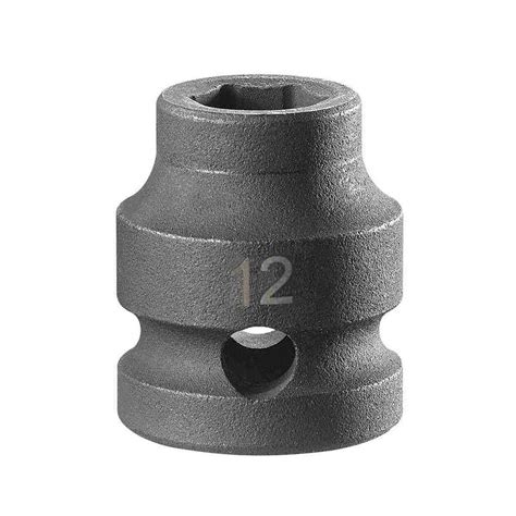 NSS.12A - Nasadka udarowa 1/2" 6-kątna, krótka, metryczna, 12 mm ...