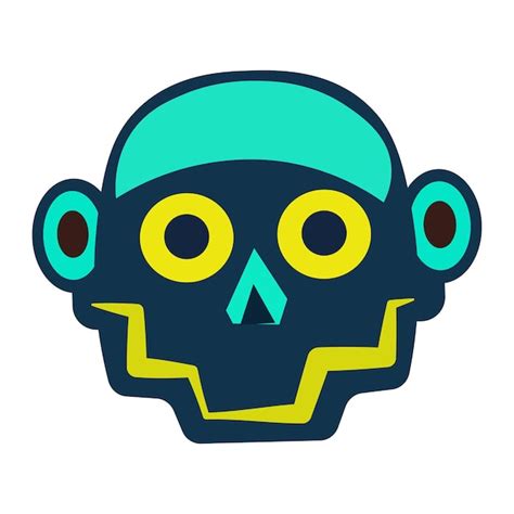 Premium Vector Funny Skull For Day Of The Dead