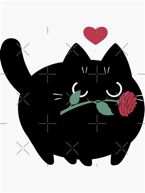 Blob Cat Sticker By Kaninchenbau Redbubble