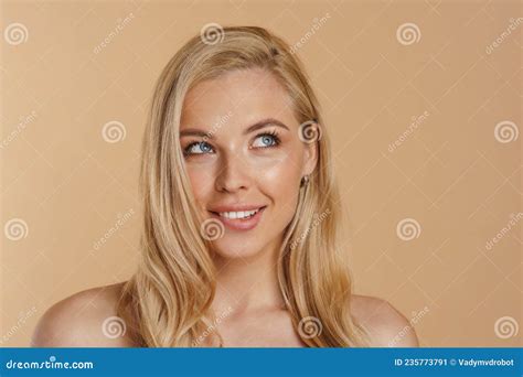 Beauty Image Of A Smiling Young Blonde Woman Stock Image Image Of