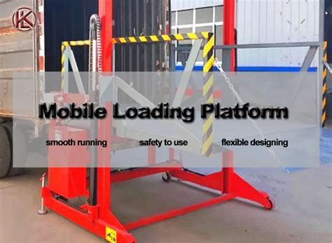Hydraulic Mobile Loading Platform Vertical Lift Work Platform Small