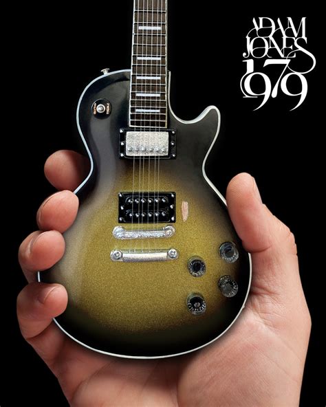 Adam Jones 1979 Gibson Les Paul Custom Antique Silverburst Mini Guit Axe Heaven® Store