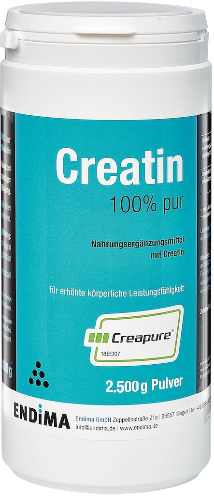 Creatin 100% (Creapure®), 2500g - ENDIMA