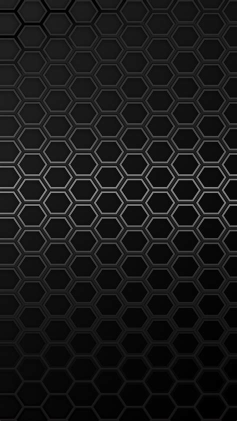 Black Hex Wallpaper for Phone