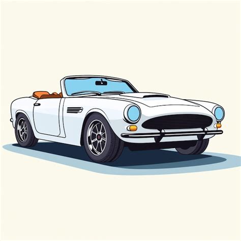 Premium Vector Convertible Car Cartoon Vector