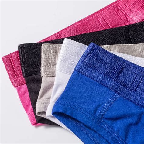 Pink Sexy Men Gay Sissy Panties Modal Thong Briefs