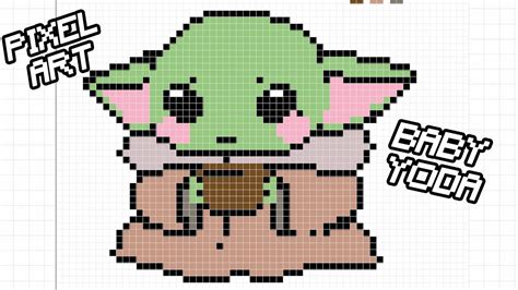 Pixel Art Cute Baby Yoda Pixel Art Star Wars Youtube