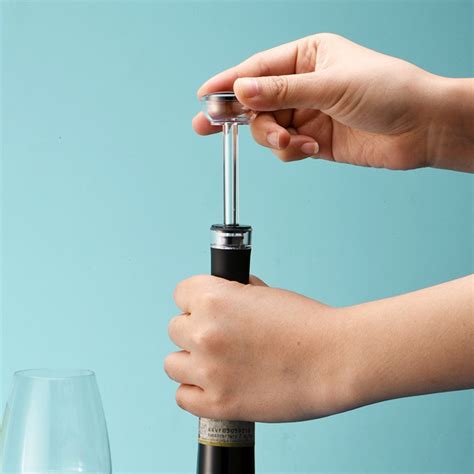 Wine Stopper With Pump C Wine Bar Tools Shenzhen Mebol Hardware