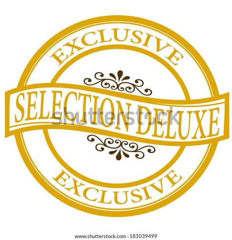 Stamp Text Selection Deluxe Insidevector Illustration Stock Vector