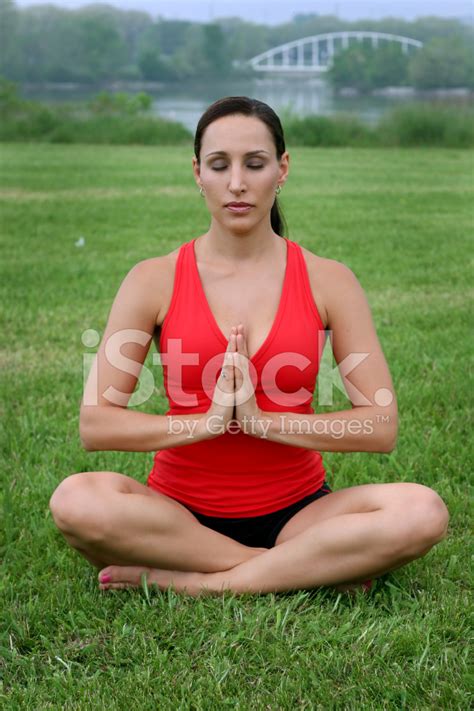 Beautiful Brunette Yoga Instructor Stock Photo Royalty Free Images FreeImages