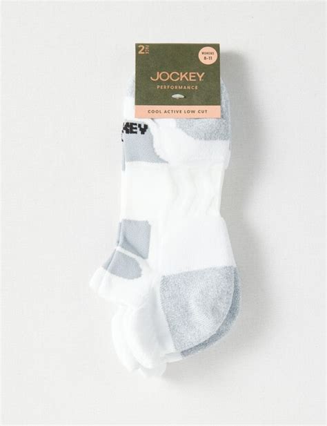 Jockey Woman Cool Active Low Cut Sock 2 Pack White 8 11 Socks