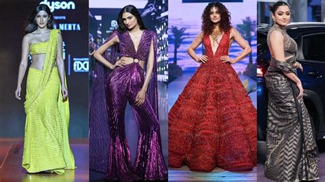 Lakme Fashion Week Showstoppers Shanaya Kapoor Athiya Shetty Taapsee