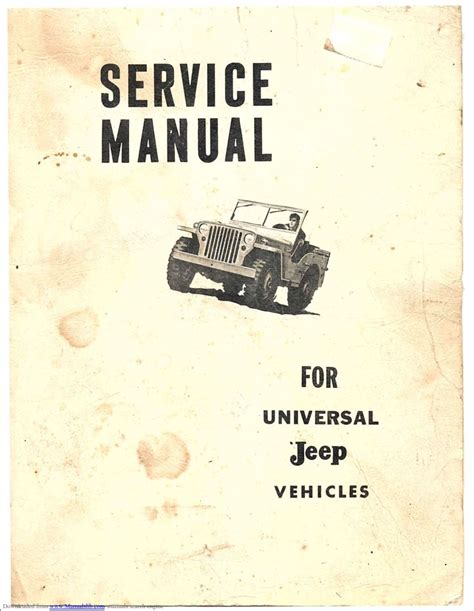 Jeep CJ DJ Service Repair Manual PDF For FREE