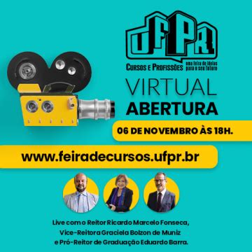 Feira De Cursos E Profiss Es Da Ufpr Ser Na Modalidade Virtual Em