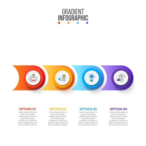 Elementos Abstractos Del Diagrama Con Pasos Concepto Creativo Para