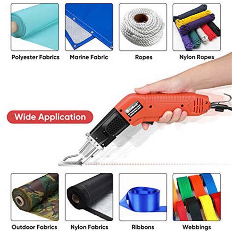 Getuscart Romech Fabric Cutter Rope Cutter Air Cooled Pro Electric Hot Knife Heat Sealer With