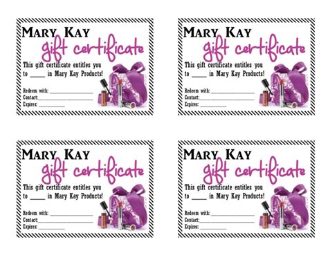 Mary Kay T Certificates Artofit