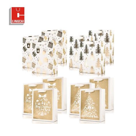 Luxury Custom Gold Hot Stamping Paper Shopping Gift Bags Shopping Bag And Paper Gift Bag Price