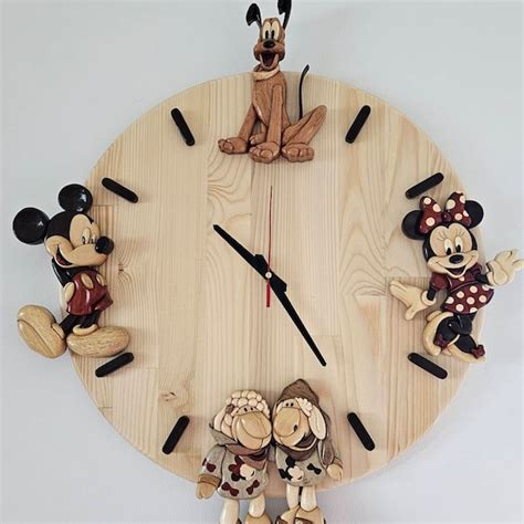 Minnie Mouse Wooden Intarsia Pattern Unique Disney T Kids Room