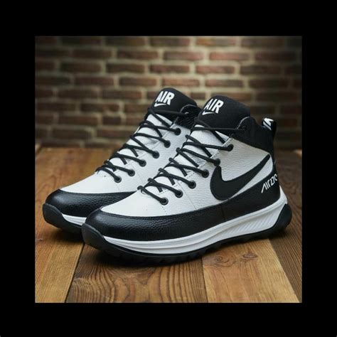 Мужские кожаные зимние ботинки/кроссовки nike, чоловічі зимові кросівки ...