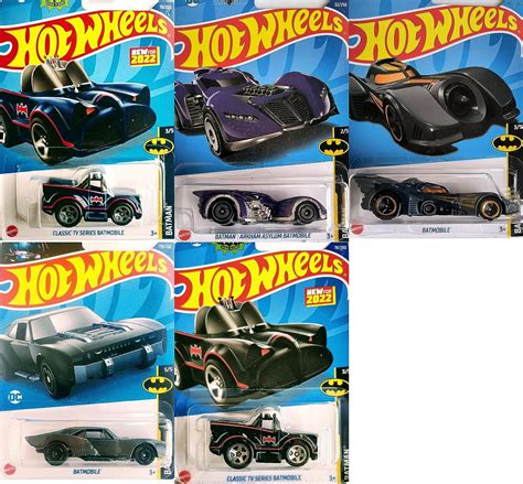 Amazon Hot Wheels Batman 5 Car Set Bundle Versión 1 Juguetes y Juegos