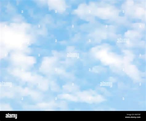 Realista Ilustraci N Vectorial Editable De Luz Las Nubes En Un Cielo