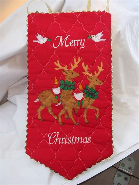 Reindeer Door Decoration Etsy