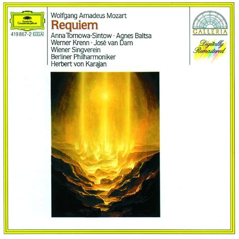 Mozart Requiem Wolfgang Amadeus Mozart By Herbert Von Karajan Qobuz