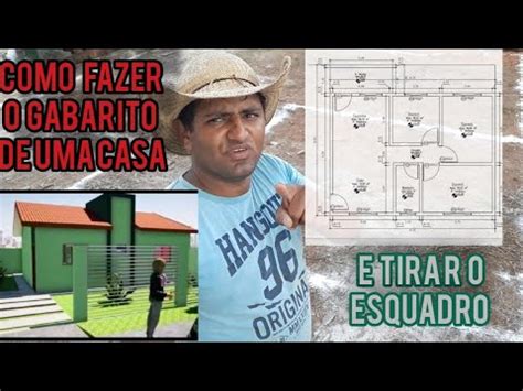 Como Fazer O Gabarito E Tirar O Esquadro De Casa YouTube