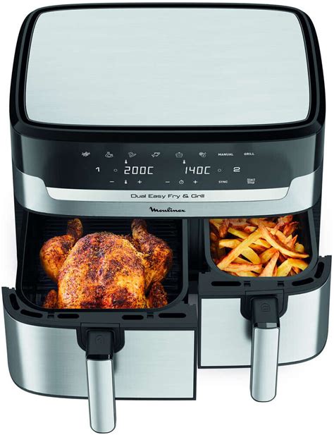 Moulinex Dual Easy Fry And Grill Ez D En Solde Partir De