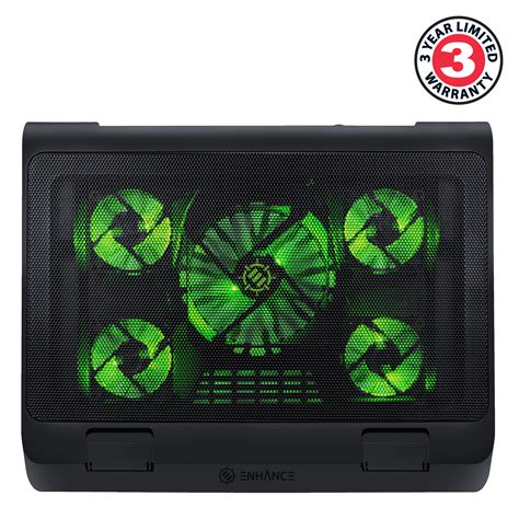 Enhance Gaming Laptop Cooling Pad Stand With Led Fans Adjustable