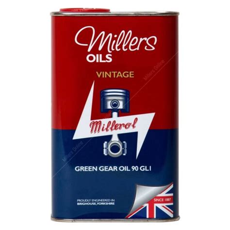 Millers Classic Green Gear Mineral Oil 90 Gl1 Millers Oils 1 In France