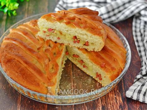 Пирог с колбасой и картошкой — рецепт с фото пошагово