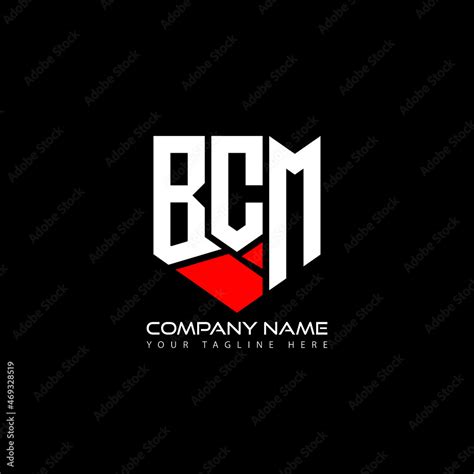 BCM letter logo design on black background.BCM creative initials letter ...