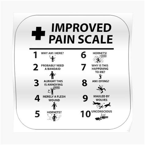 Improved Pain Scale Premium Matte Vertical Poster sold by Elisheva ...