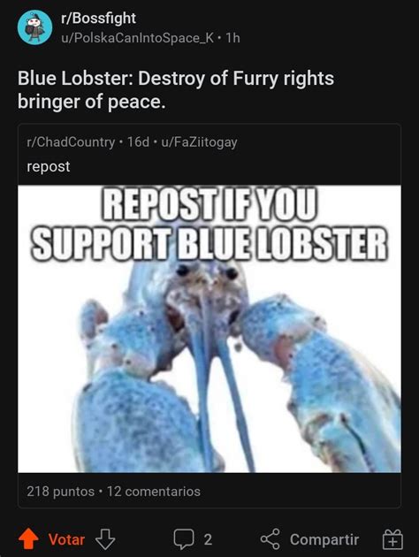 Based Blue Lobster Rshitposting