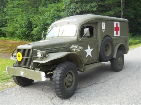 1942 Dodge WC54 T214 3 4 Ton US Army Ambulance Military Vehicle For