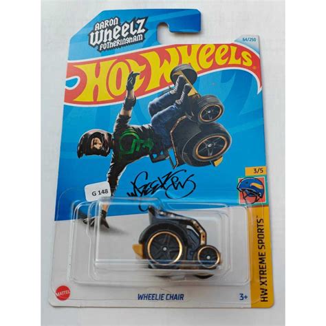 Hot Wheels Wheelie Chair Black HW Xtreme Sports Aaron Wheelz Fotheringham Shopee Malaysia