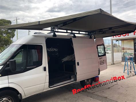 Ford Transit Fit Hdbar And Side Awning Roof Rack And Box