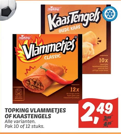 Topking Vlammetjes Of Kaastengels Alle Varianten Aanbieding Bij Dekamarkt