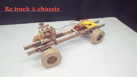 Diyhow To Make Rc Truck And Chassis From Cardboard Youtube