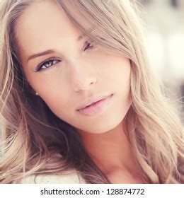 Portrait Sexy Blonde Close Stock Photo 128874772 Shutterstock