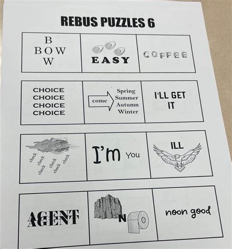 Solved Rebus Puzzle 5 Rebus Puzzles 6 Rebus Puzzles