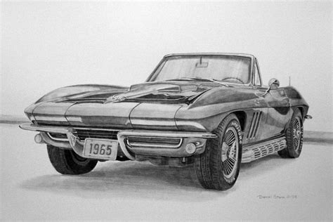 Pencil Drawings: 68 Corvette Pencil Drawings