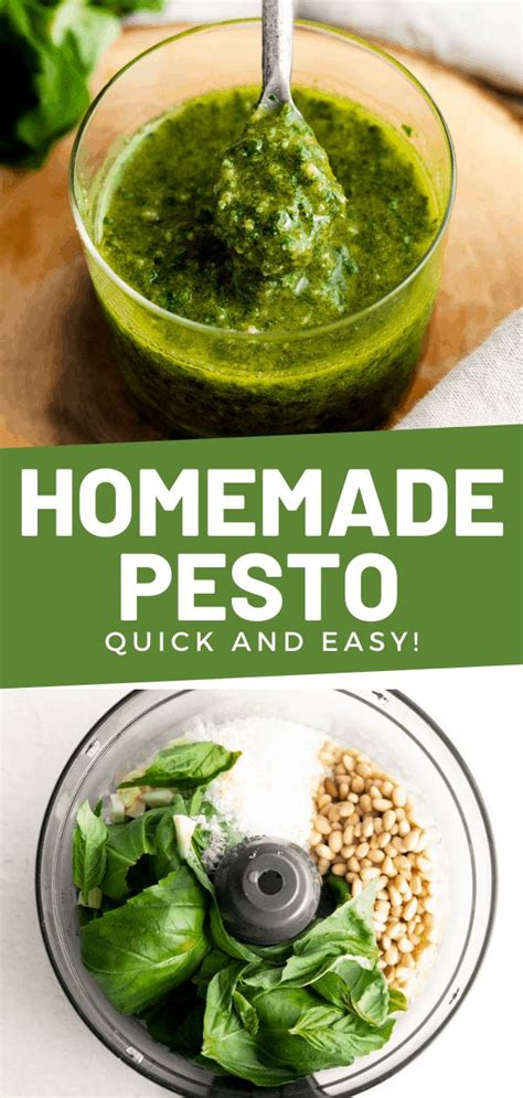 Homemade Pesto Sauce Recipe Ready In 5 Minutes